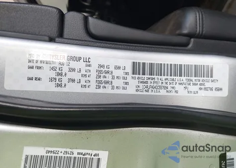 2013 Jeep Grand Cherokee Laredo z USA, uszkodzony, nr VIN 1C4RJFAG4DC557694